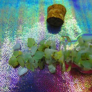 Peruvian Opal Gemstone Chips In A Bottle Embellishments Natural